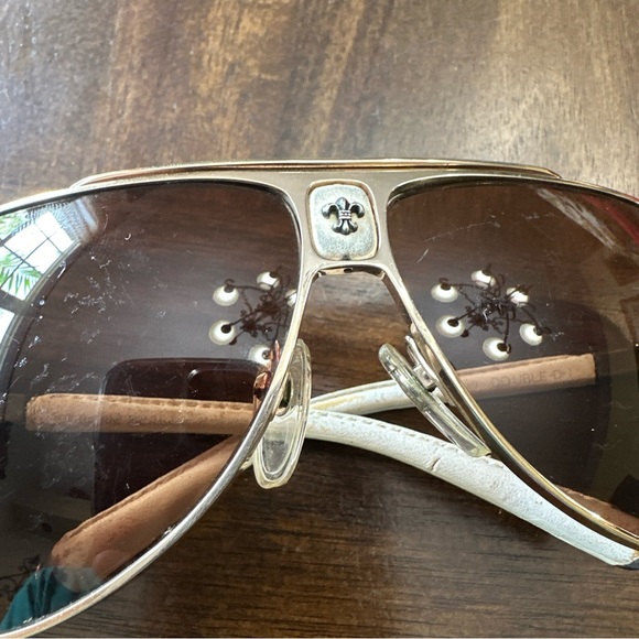 Chrome Heart Sunglasses. Double D. White - Picture 13 of 16